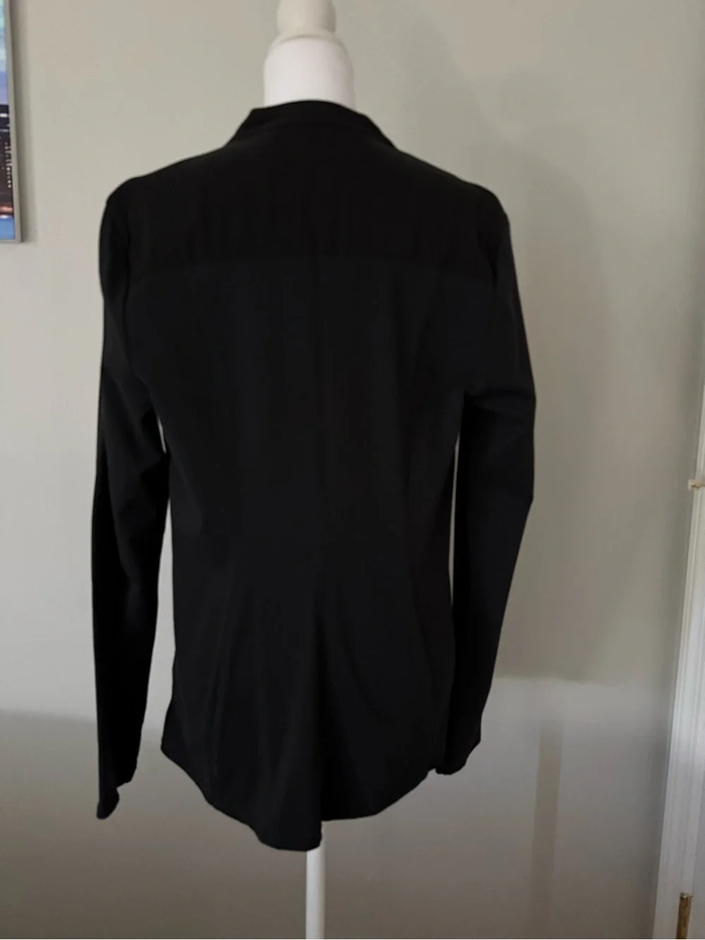 Athleta Black Draped Wrap Jacket